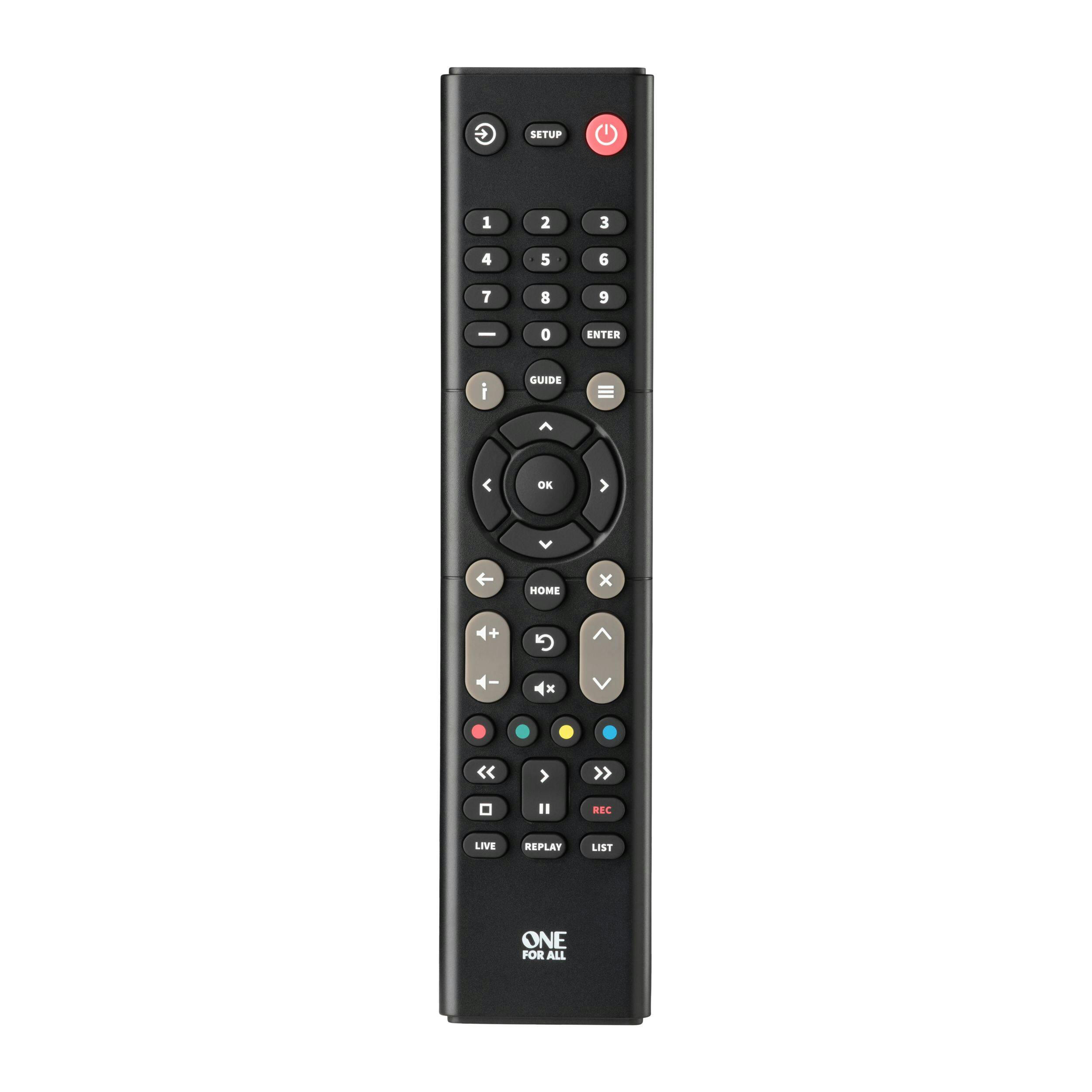 One For All Essence 1-Device Universal Remote Control, Black