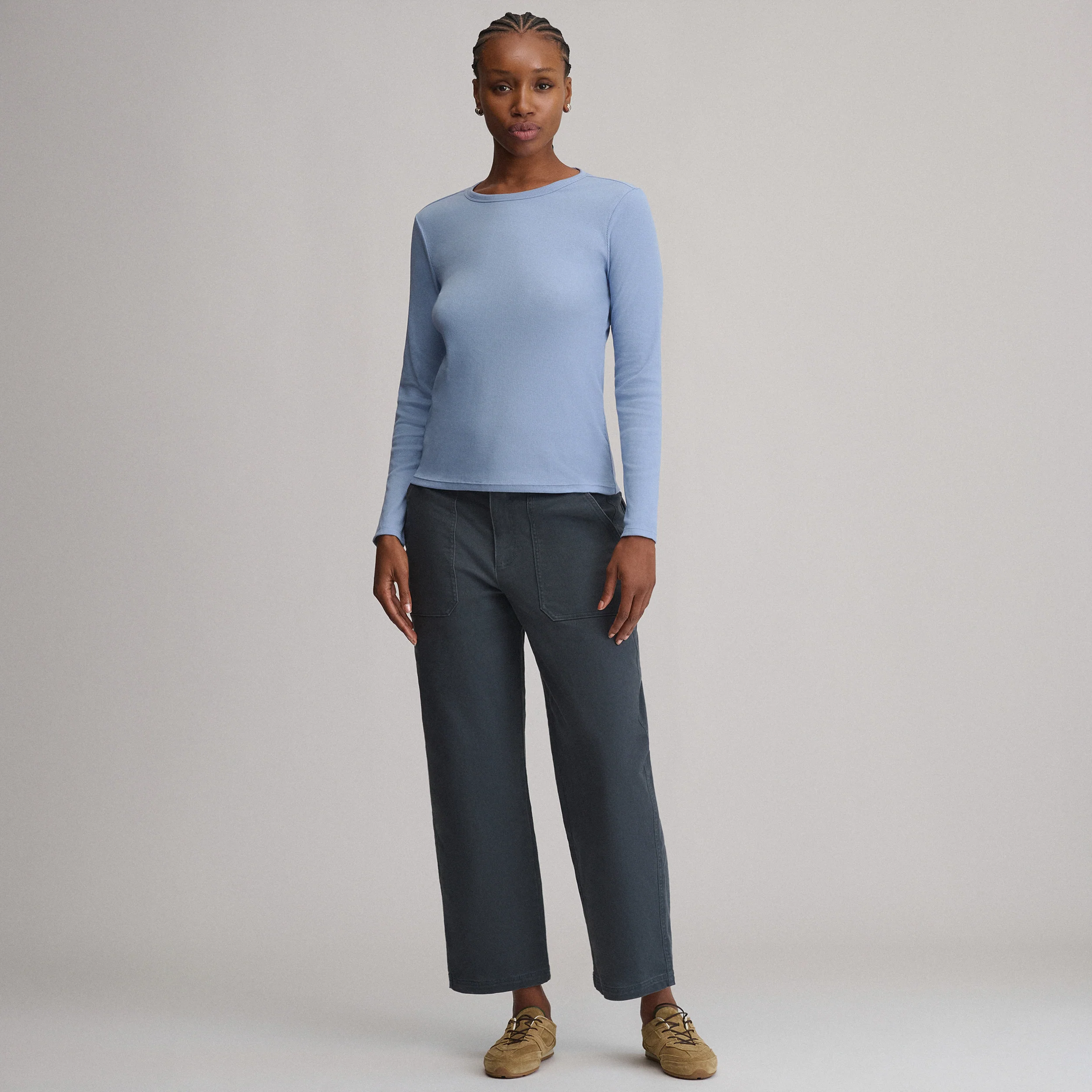 Women's Softline Rib Long-Sleeve Crew