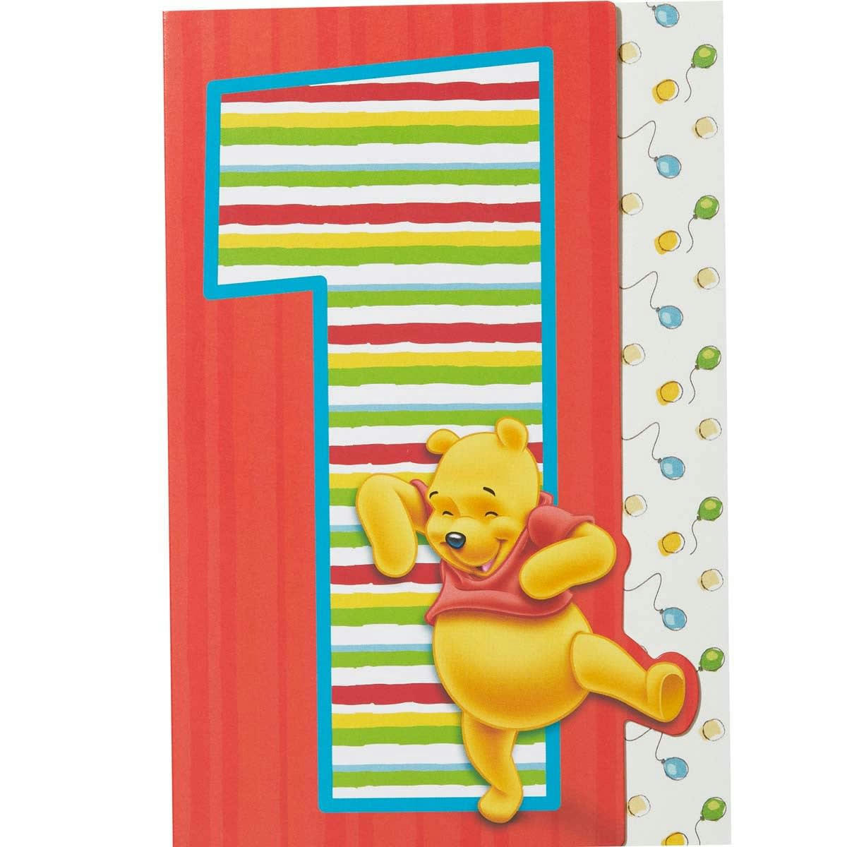- Carte Anniversaire 1 An Winnie L'ourson