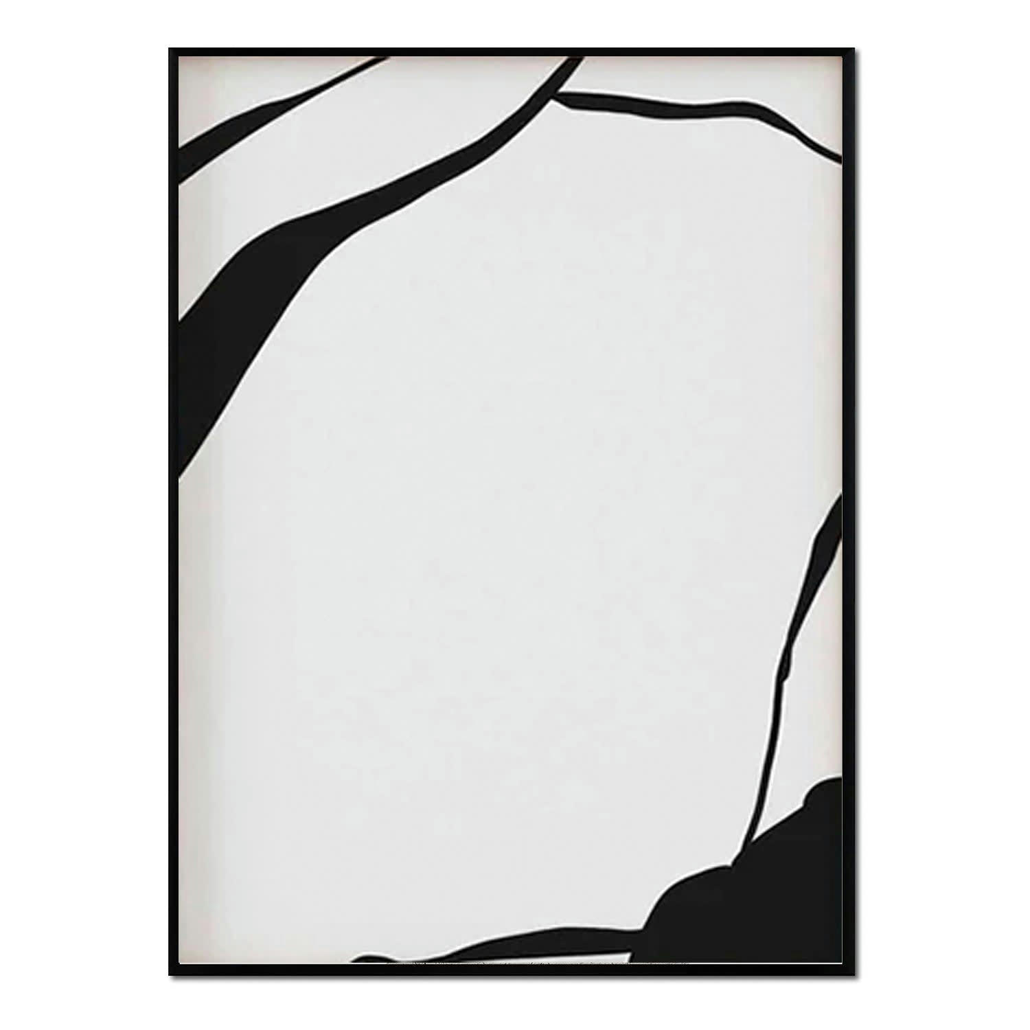 MINIMALISMO - Affiche avec cadre noir -  design minimaliste - 30x40