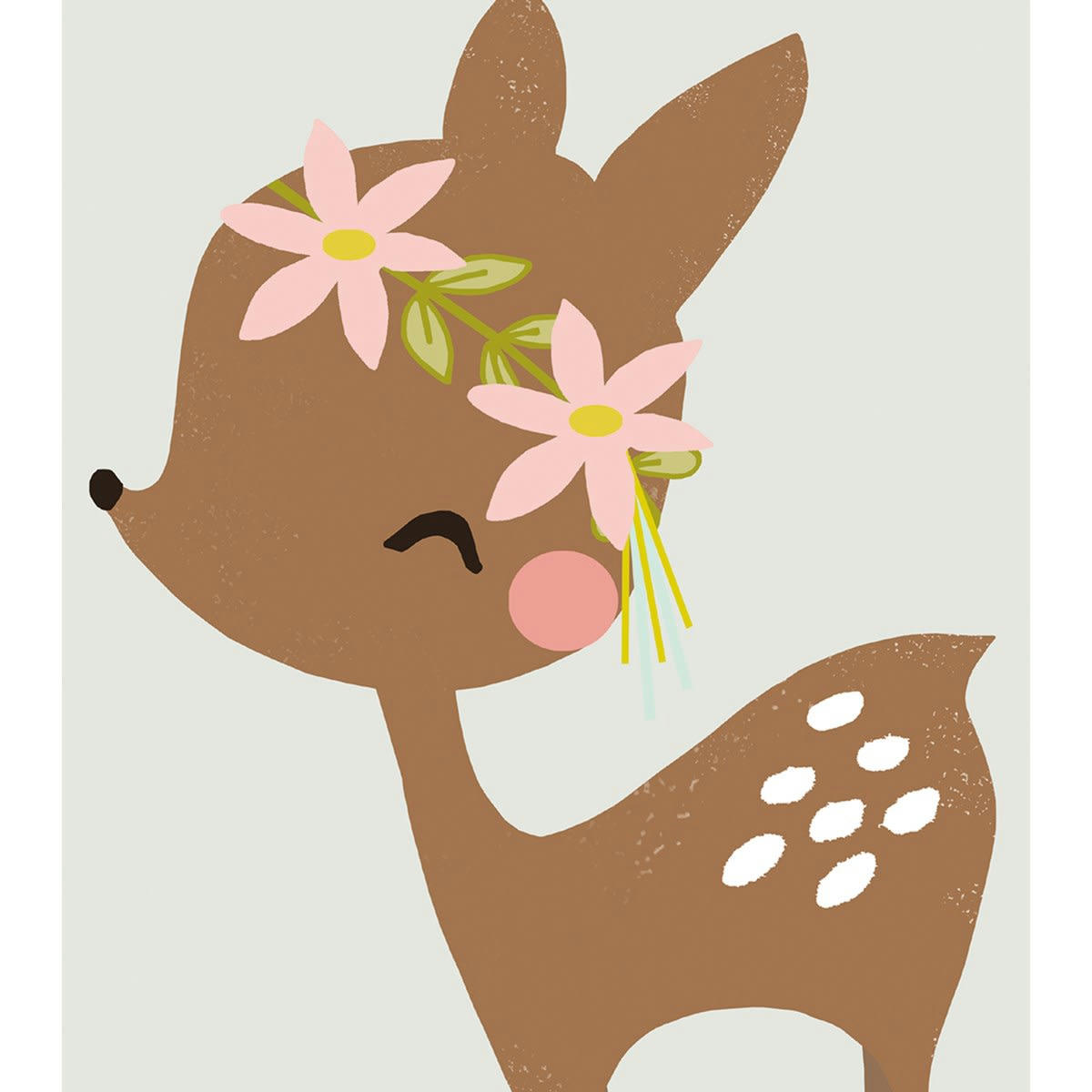 MY LOVELY SWAN - Affiche faon en Papier Multicolore