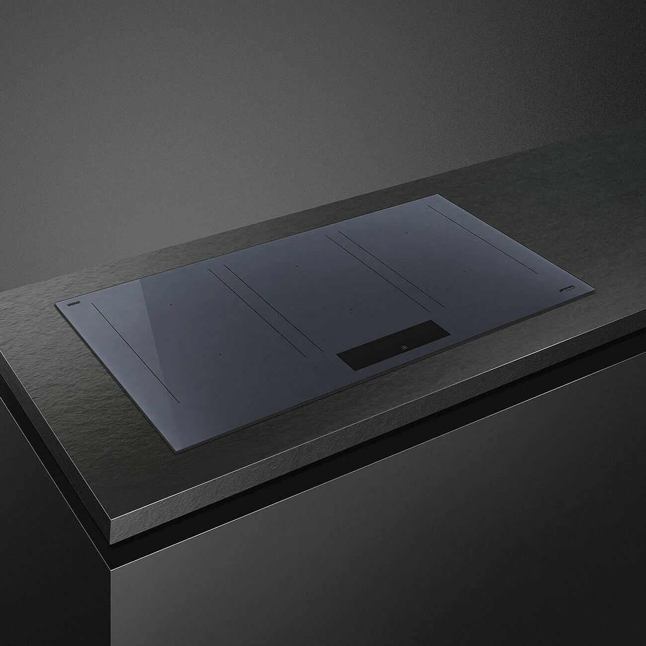 90cm Linea Induction Auto-Vent 2.0 Hob Neptune Grey