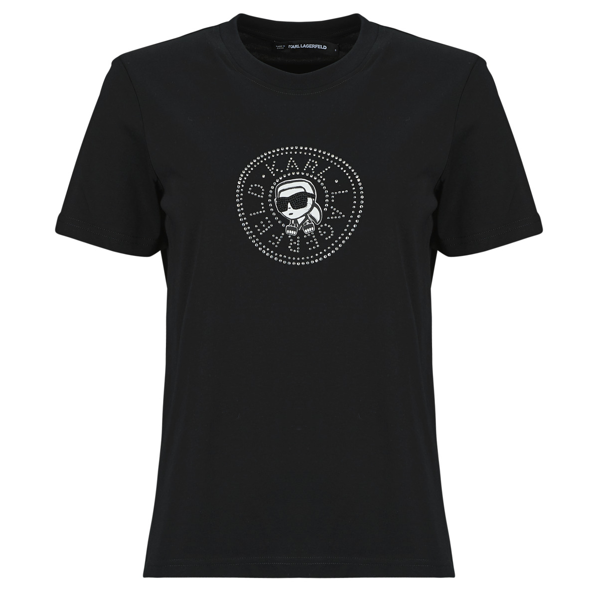 Karl Lagerfeld - IKON RS CIRCLE T-SHIRT - Black