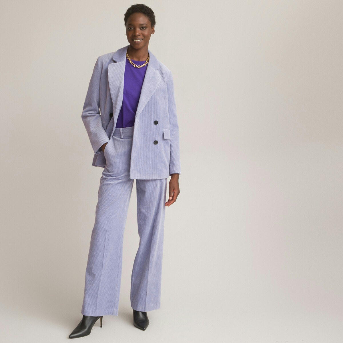 Blazer Signature coupe cintrée, en velours côtelé