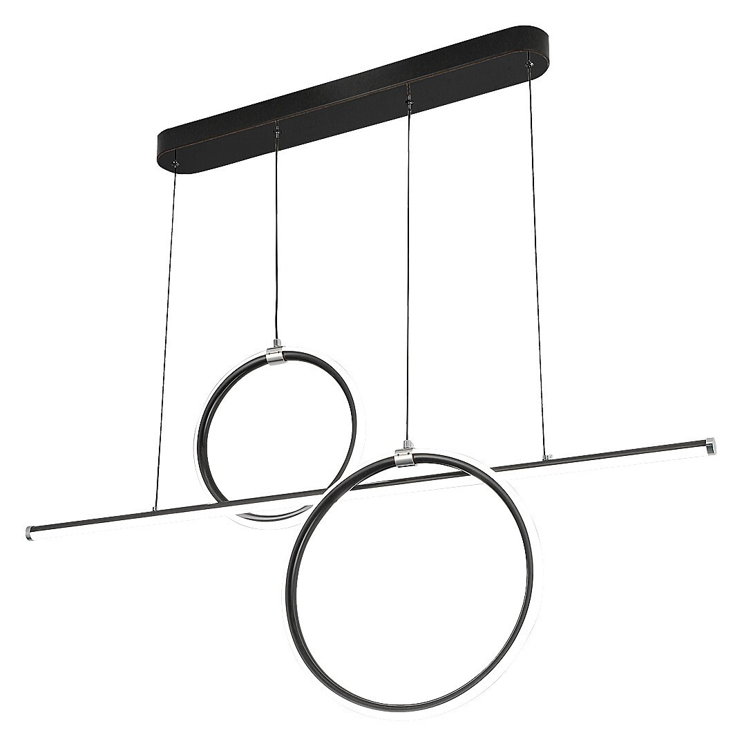 Lampa wisząca Willow czarna matowa-biała LED 1x48W 4000K 2760lm Rabalux