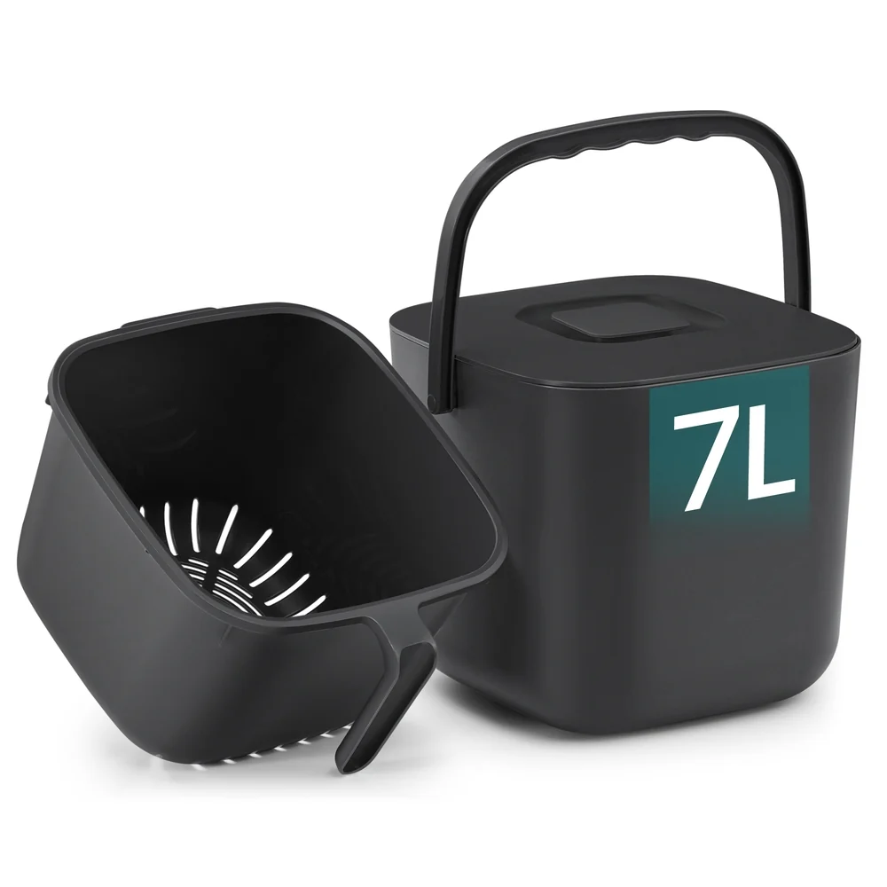 Poubelle à compost de cuisine avec couvercle anti-odeur