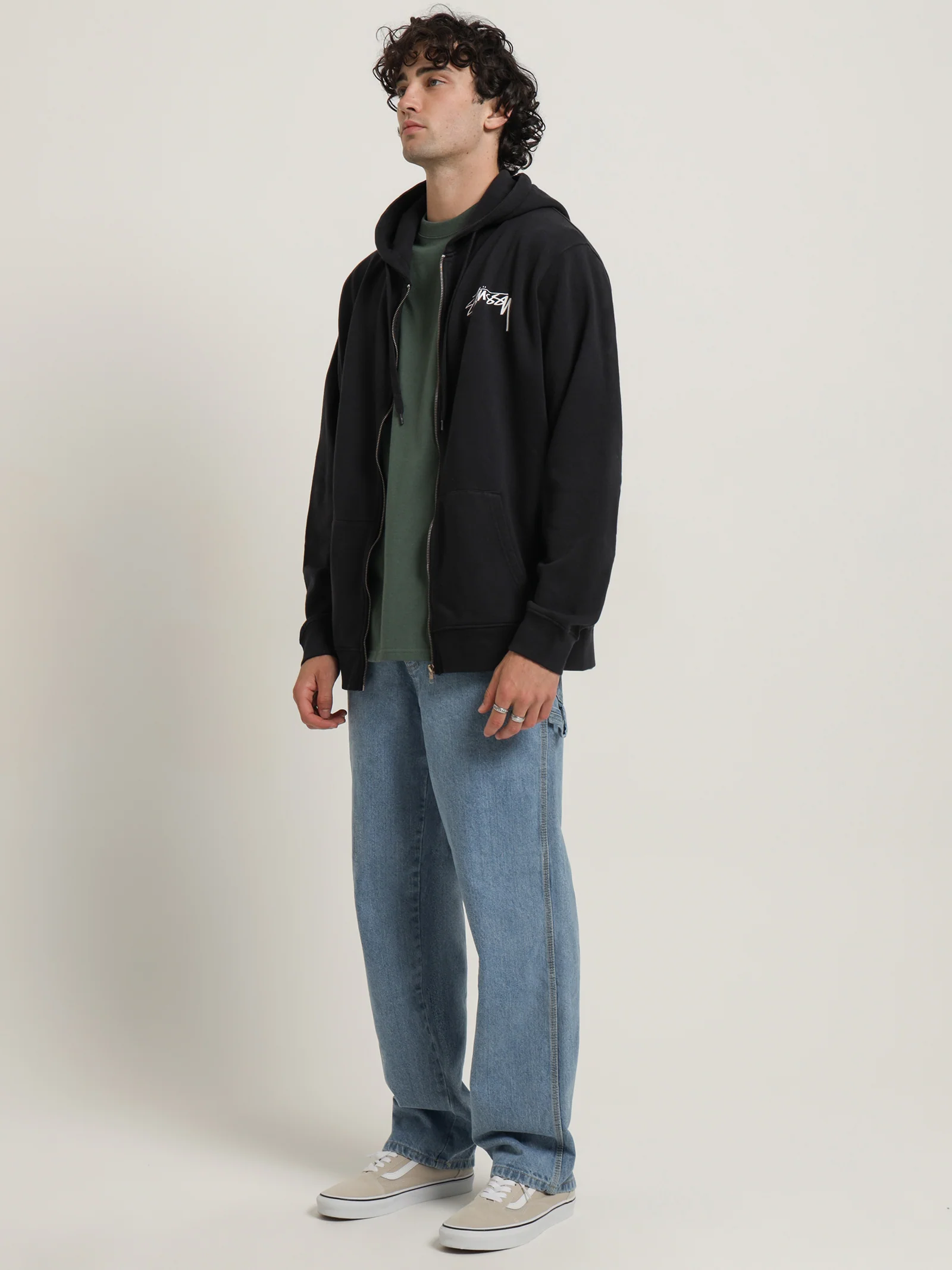 Pigment Smooth Stock Zip Hoodie