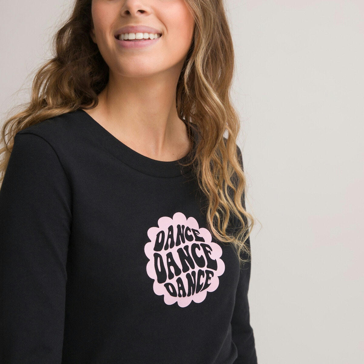 Lot de 2 T-shirts manches longues à texte