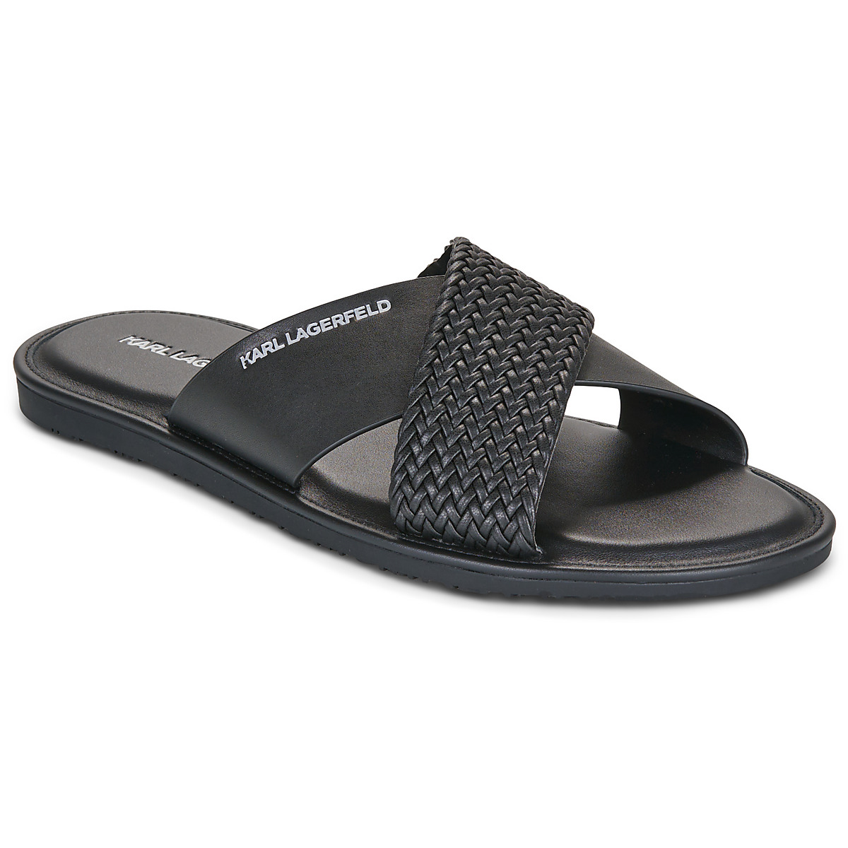Karl Lagerfeld - KASTOR IV Kross Strap Sandal - Black