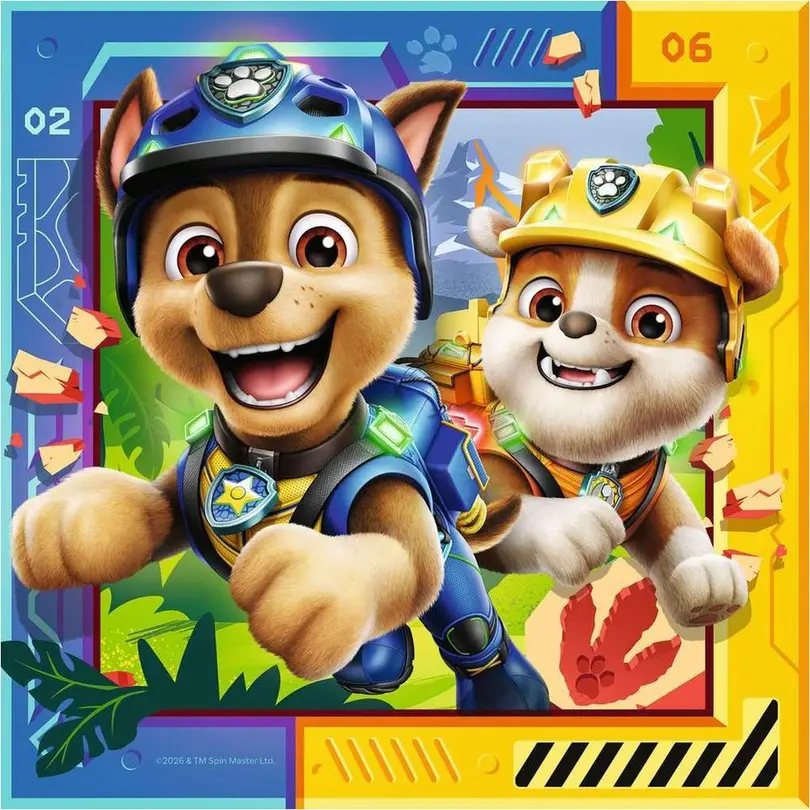 Puzzle 3er-Set Paw Patrol 3 Dino Movie