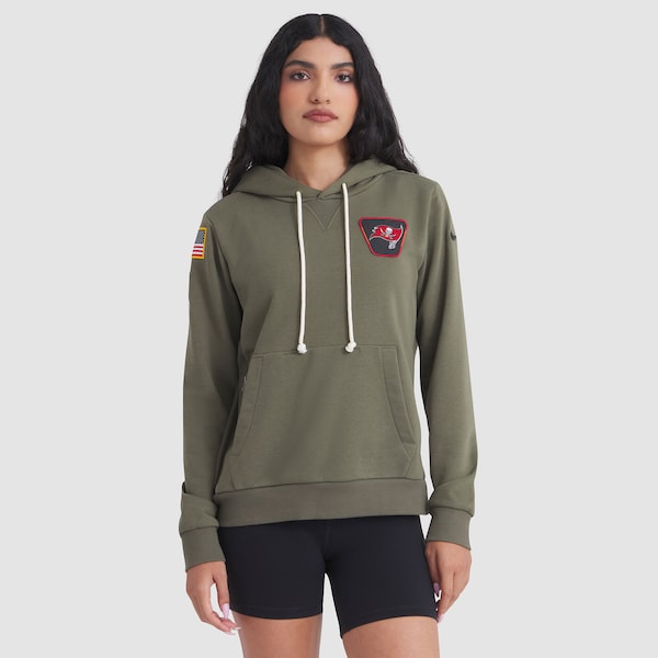Tampa Bay Buccaneers Nike Women's 2025 Salute to Service Sideline Standard Issue Dri-FIT Hoodie - Olive