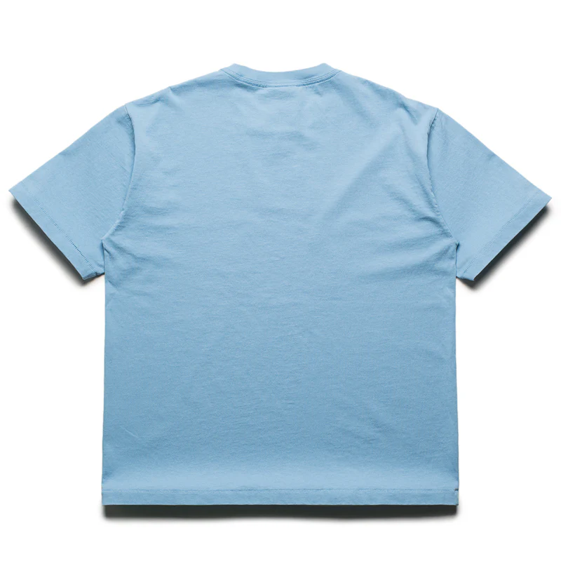 Market Watercolor Teddy Tee - Dusk Blue