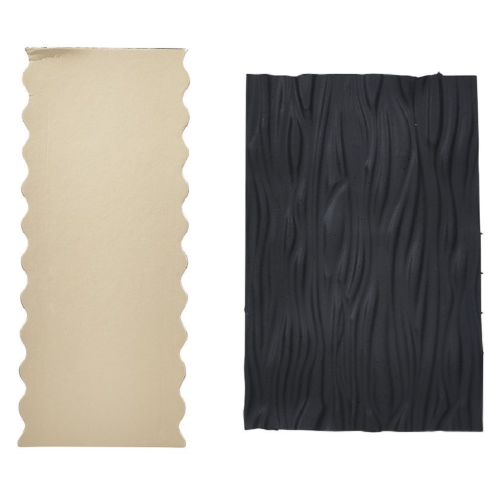 Moule à b&ucirc;che décor effet bois