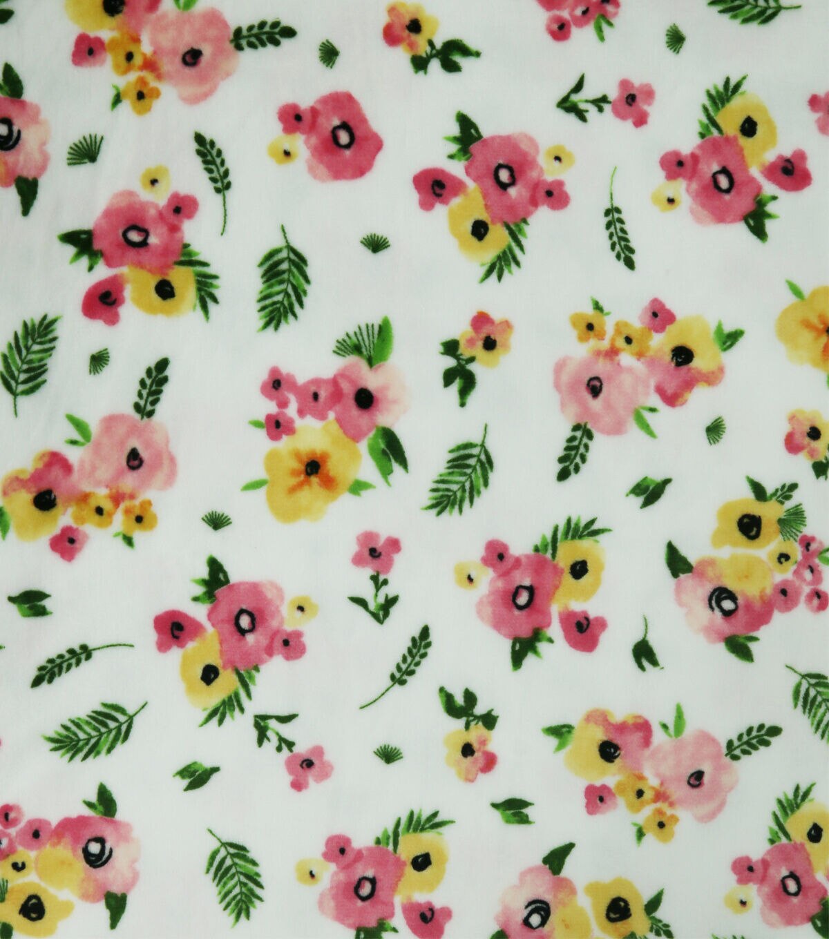 Spring Floral Sew Lush Fleece Fabric