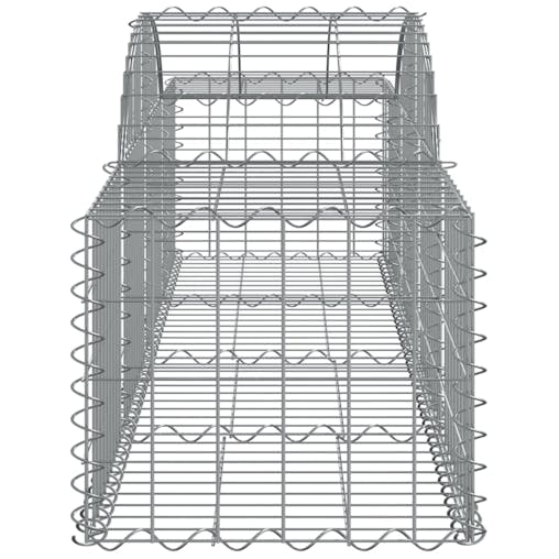NNEVL Arched Gabion Baskets 5 pcs 200x50x40/60 cm Galvanised Iron