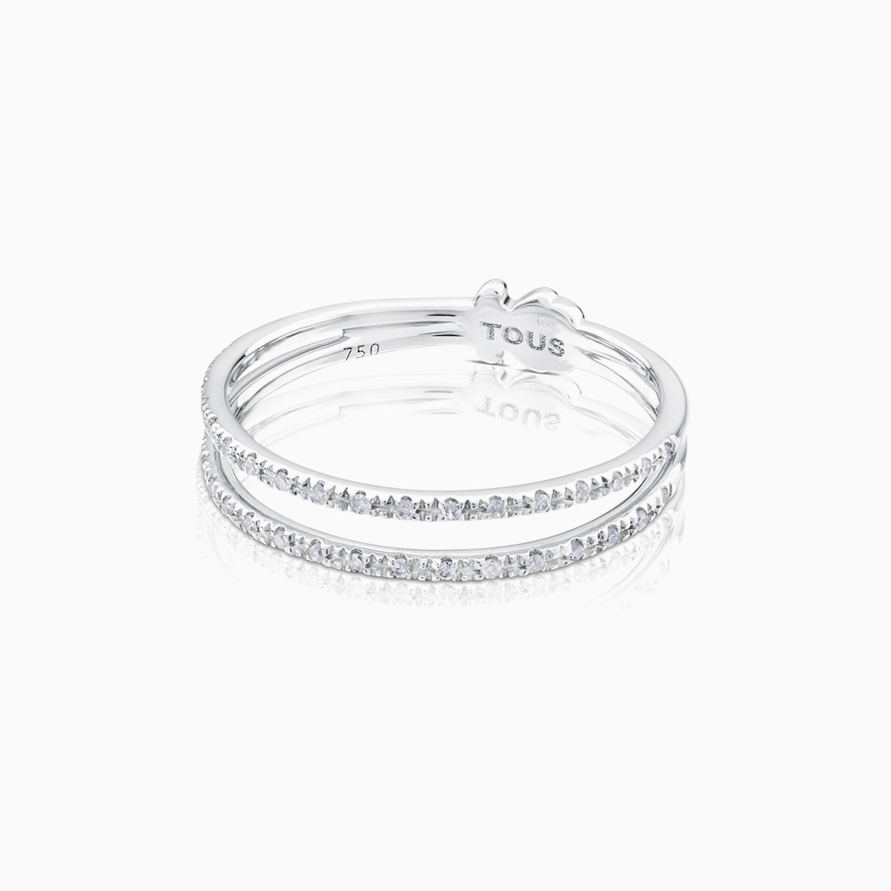 Anillo de oro blanco motivo oso TOUS Diamonds