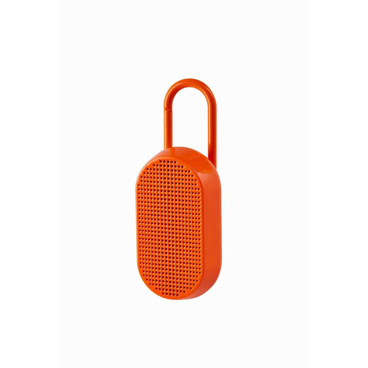 MINO T - Enceinte bluetooth avec mousqueton en ABS orange