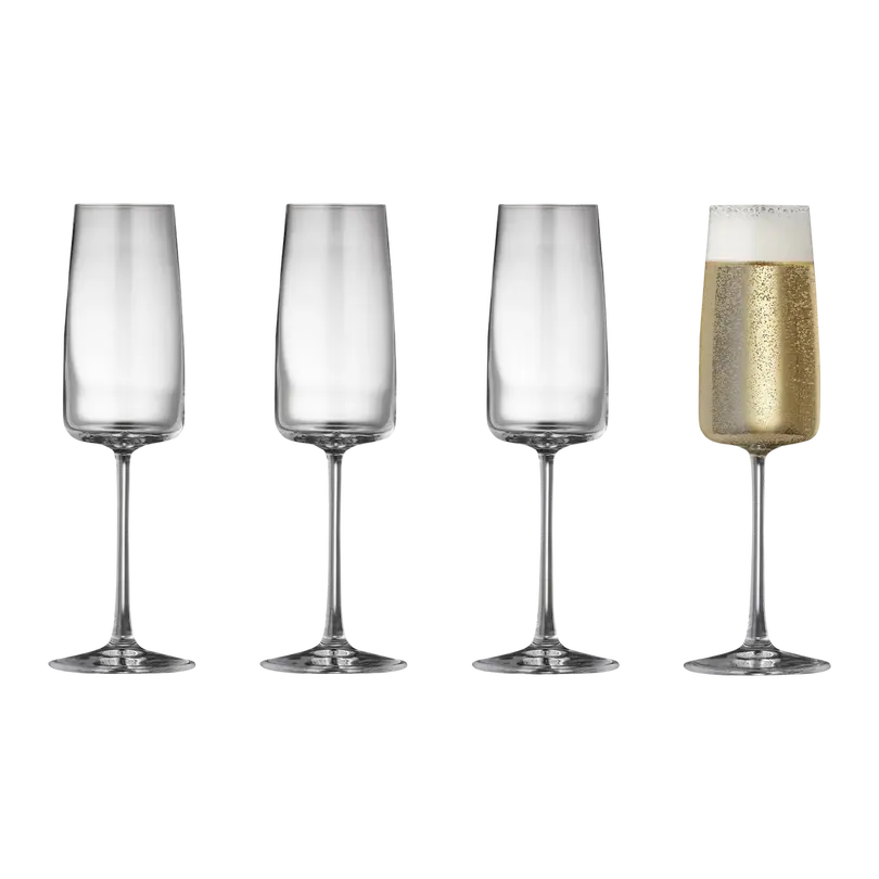 Champagnerglas-Set 4er-Set Zero