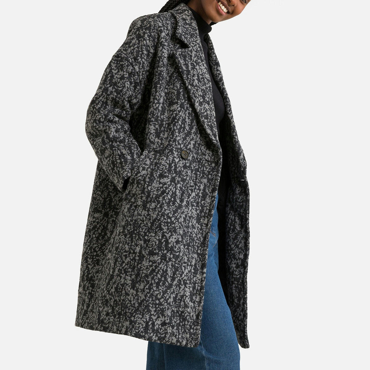 Manteau long boutonné
