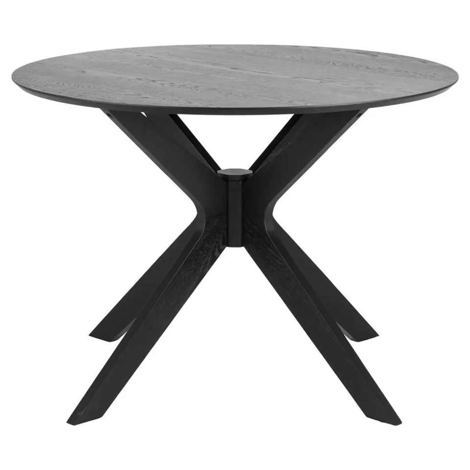 Eetkamertafel Novel - zwart - 75x105x105 cm