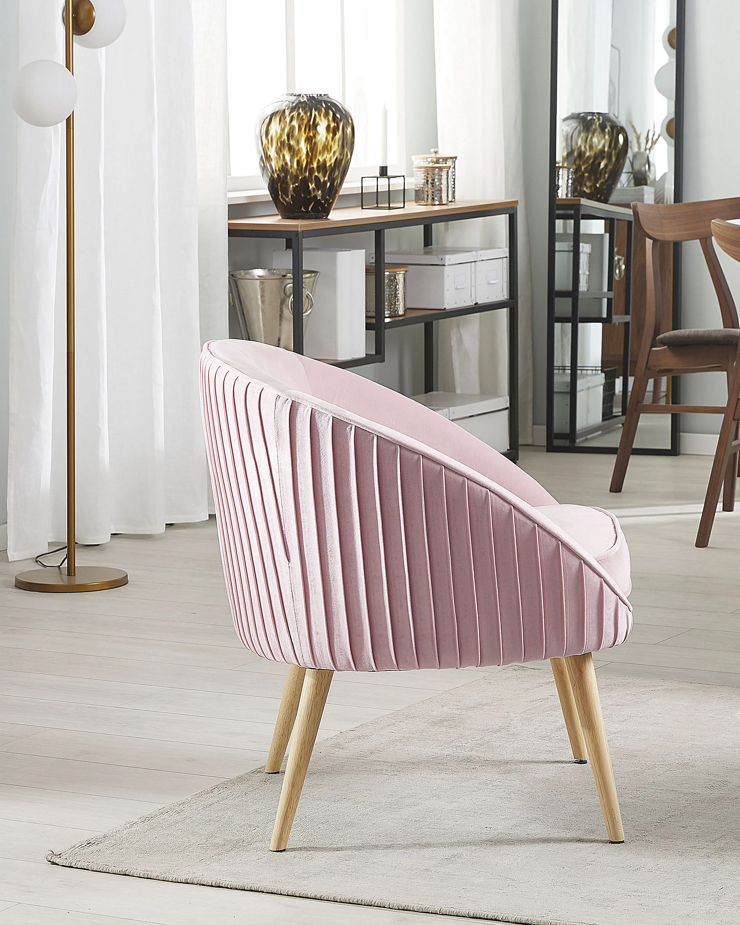 Armchair TROMSO Velvet Pink