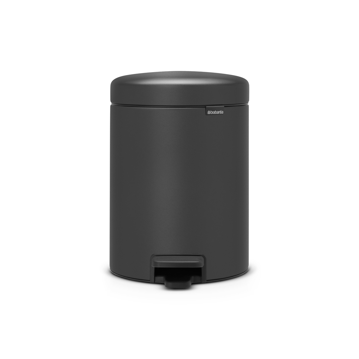 Brabantia NewIcon Pedaalemmer, 5 liter, kunststof binnenemmer - Mineral Infinite Grey