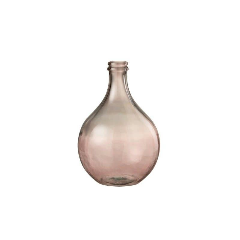 LISBONNE - Vase verre saumon H43cm