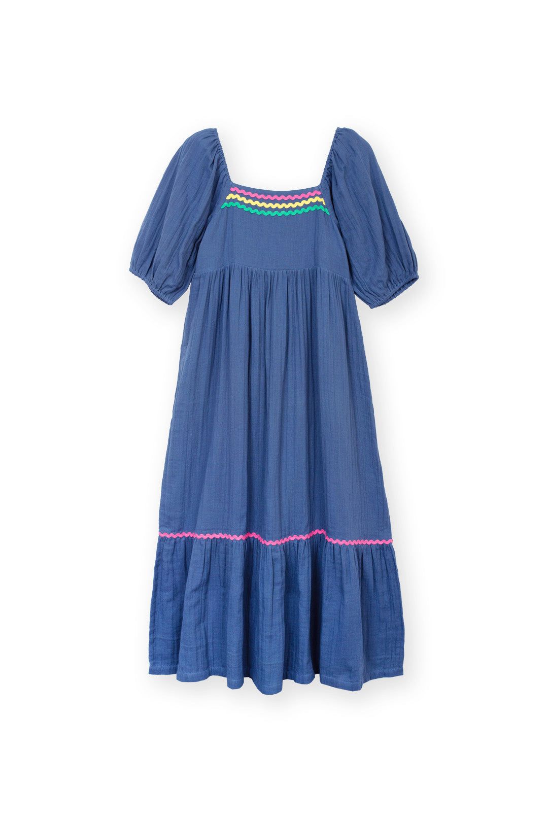 Kite Cattistock Ric Rac Muslin Dress Navy