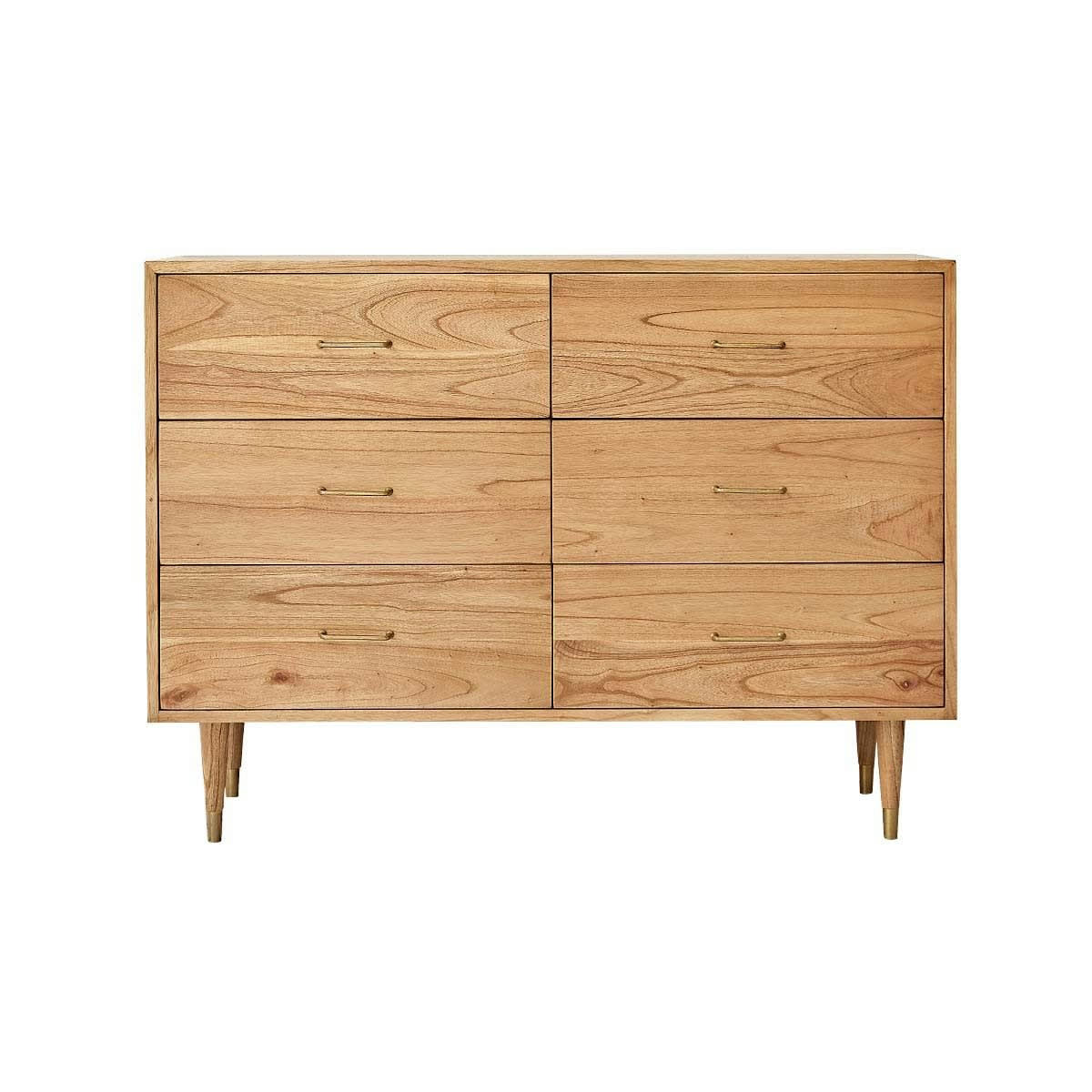 FIFTIES - Commode en mindi massif 130 cm
