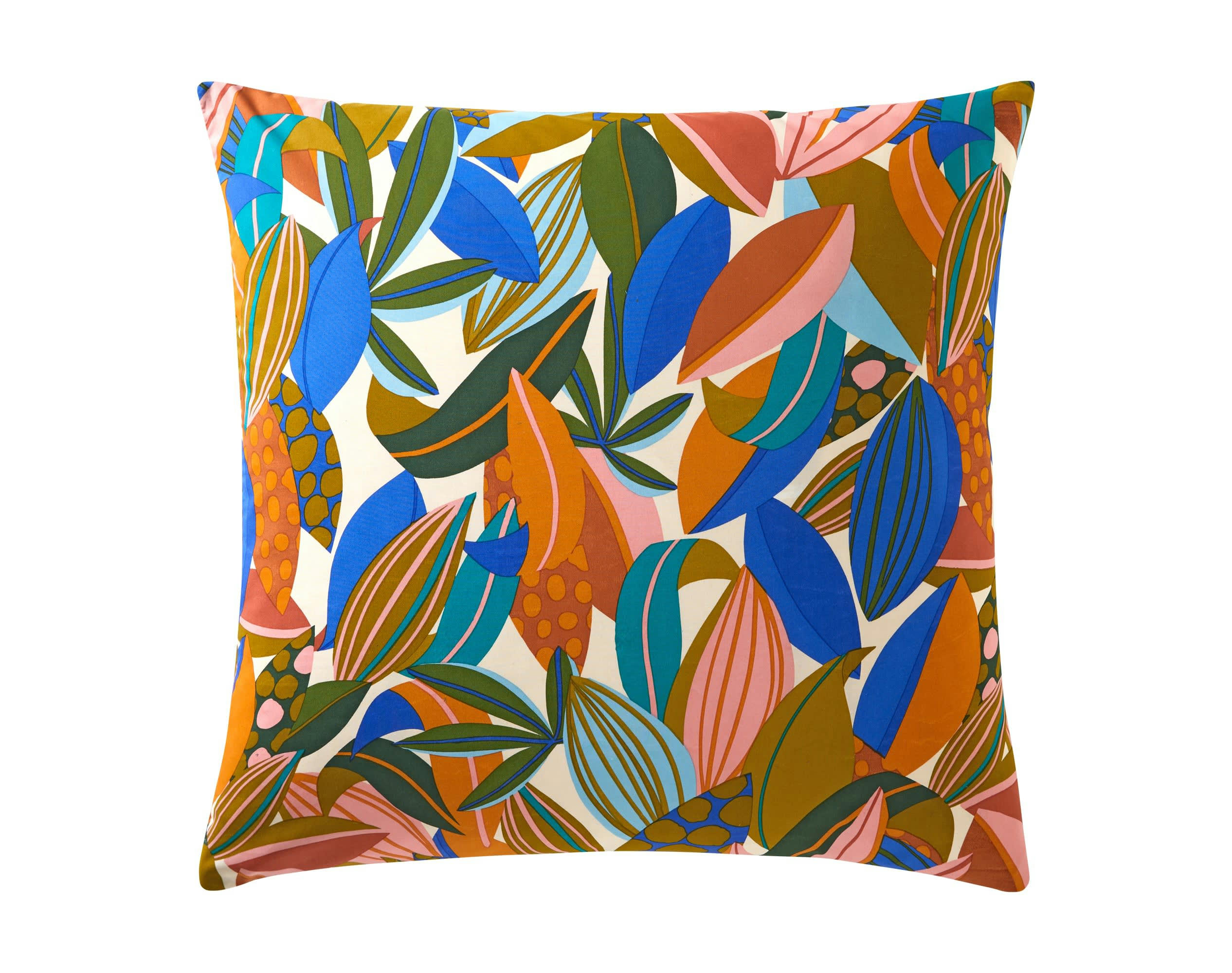 MARCO - Taie d'oreiller 65x65 multicolore en percale de coton