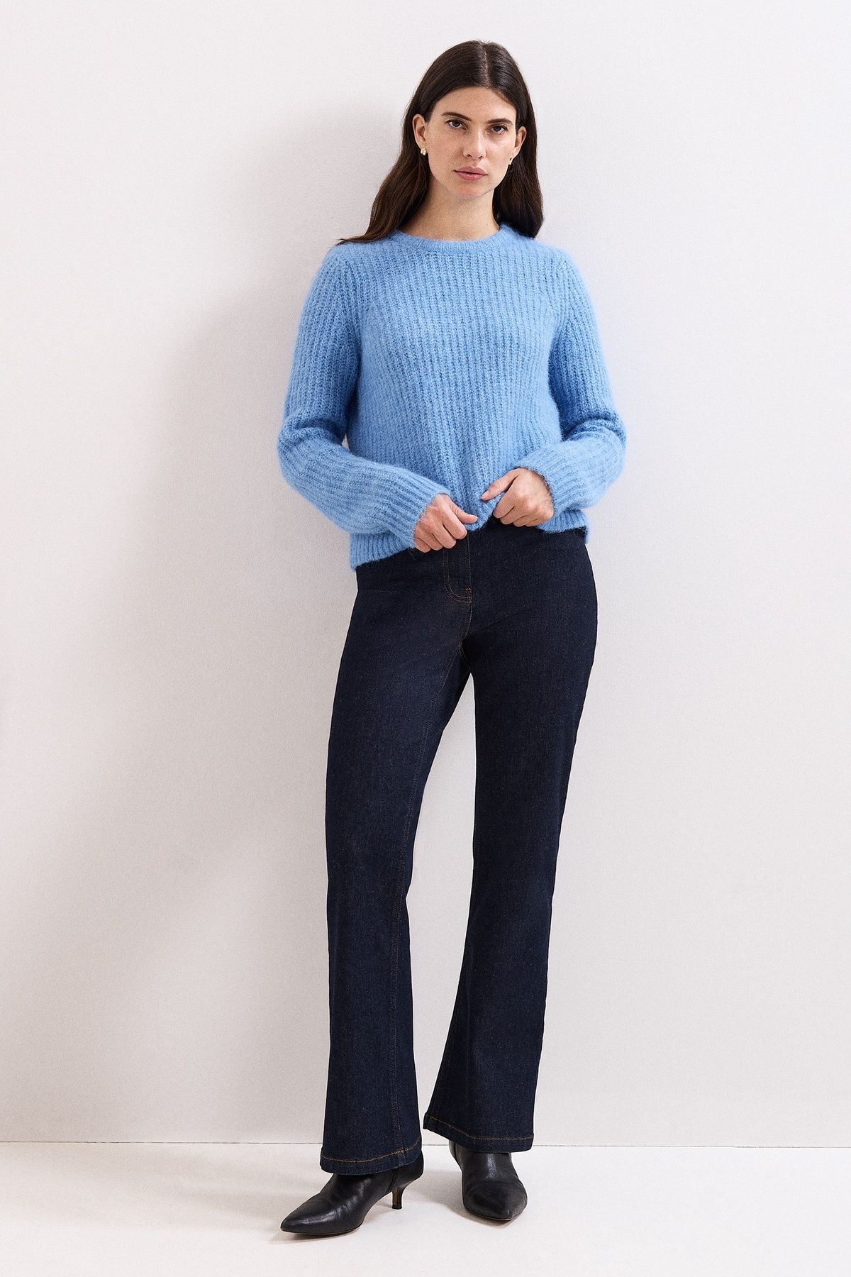 Phase Eight Billie Ribbed Knitted Crew Jumper
