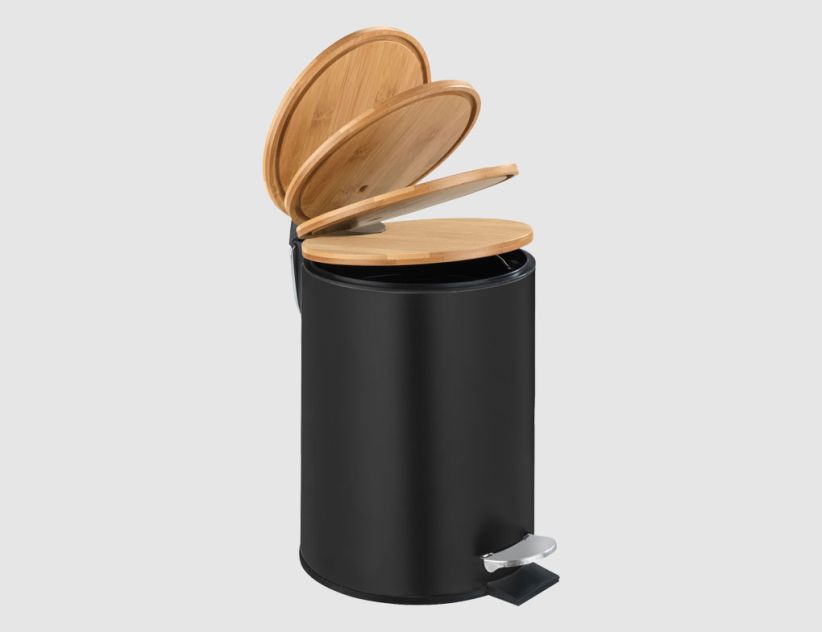 Wenko Kosmetikeimer Schwarz 3l