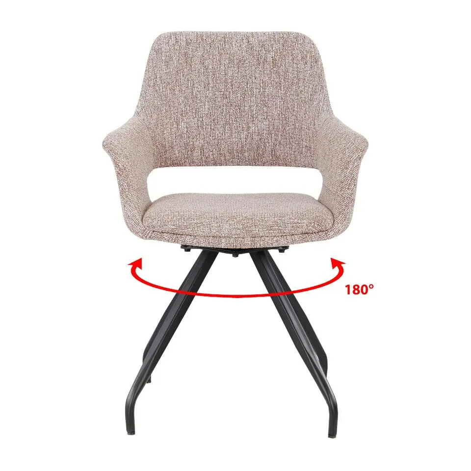 Livingfurn - Eetkamerstoel Capp Blossom Lodge Set van 2 - 61x61x88cm