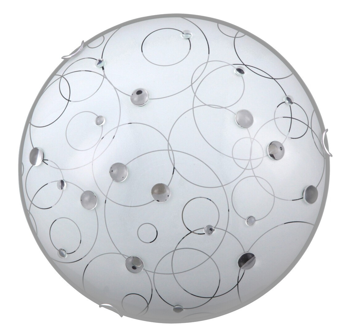 Plafonbiały wzorzysty okrągły 30cm Jolly 1xE27x60W IP20 Rabalux
