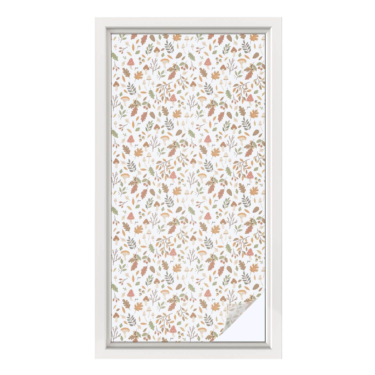 Folia okienna Jesienne wzory ochrona prywatności 50x100 Wallfluent