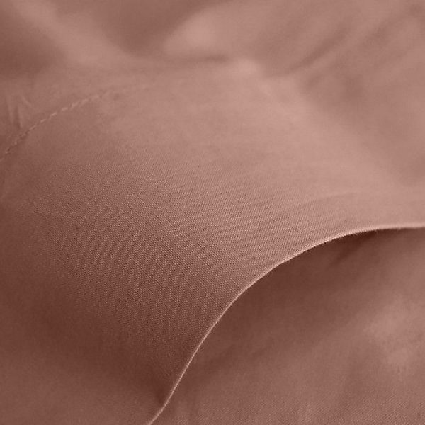 Drap plat Prémium Coton Pur 180x290 cm Vieux Rose