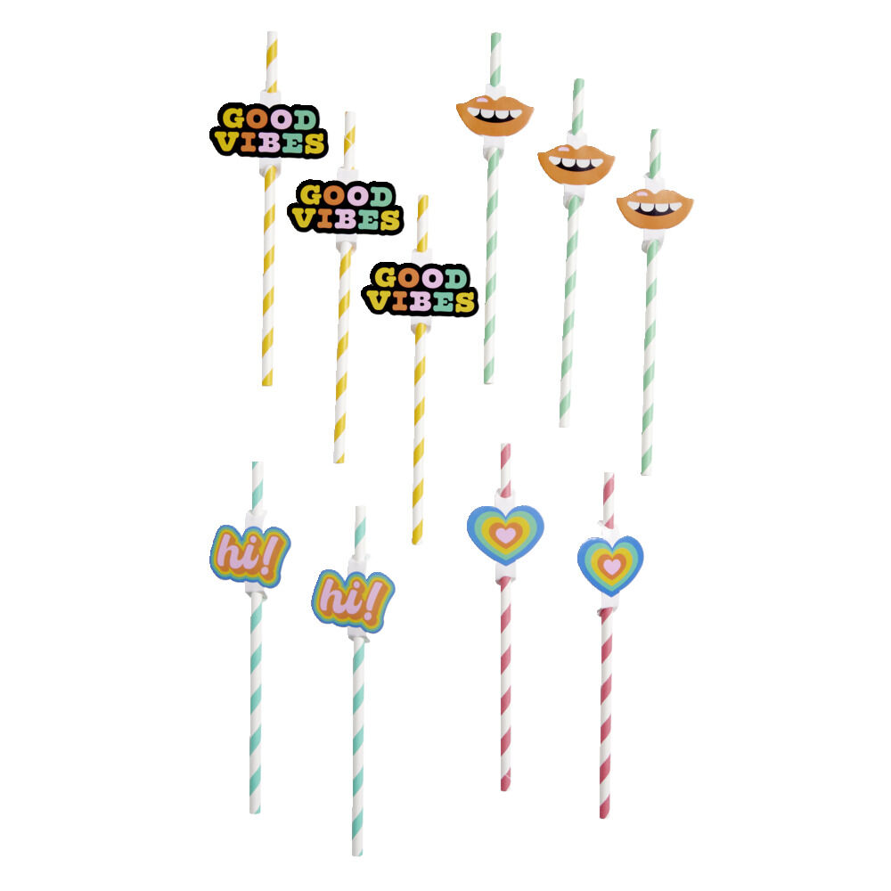 Paille thème candy x10