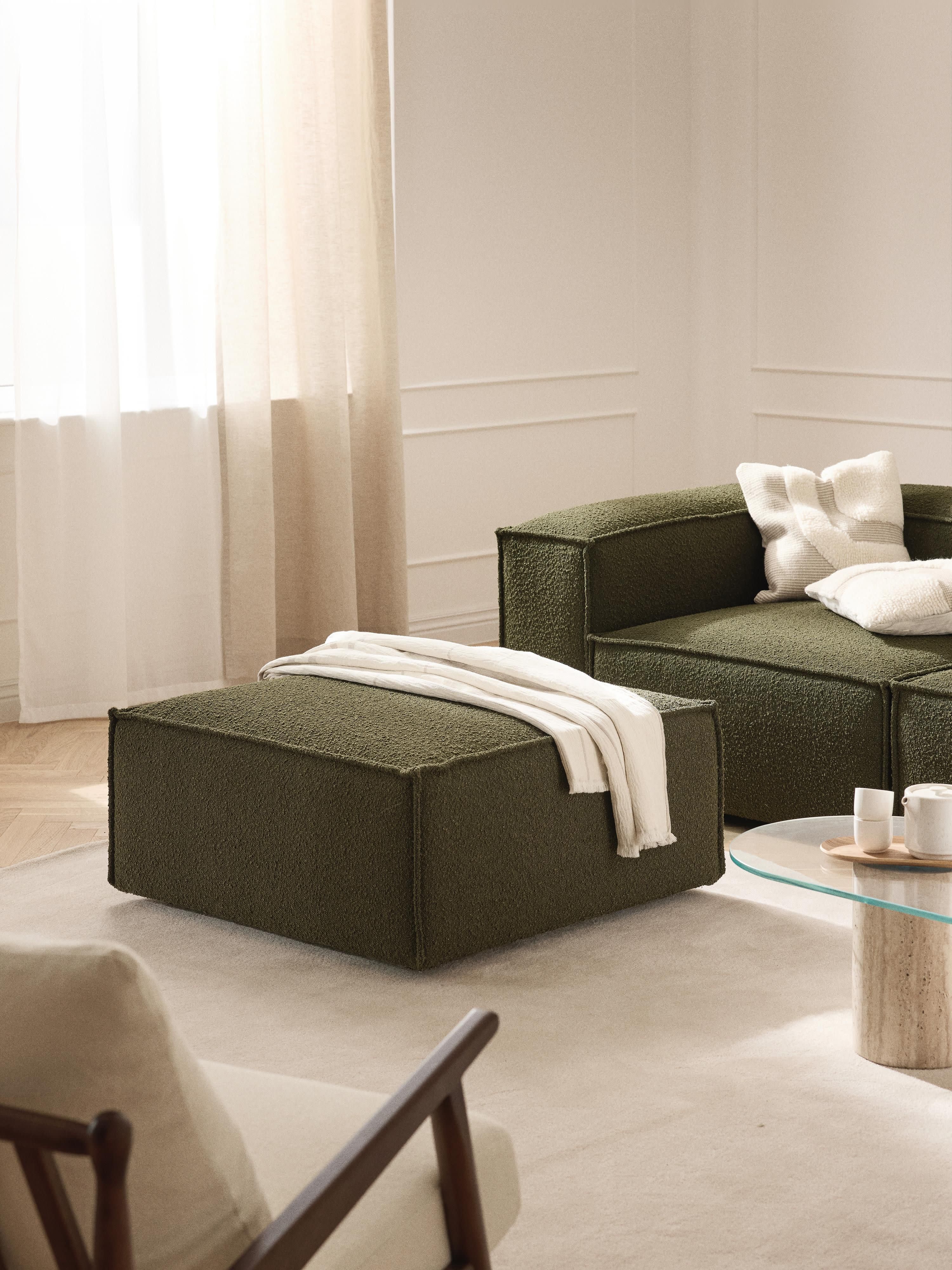 Sofa-Hocker Lennon aus Bouclé