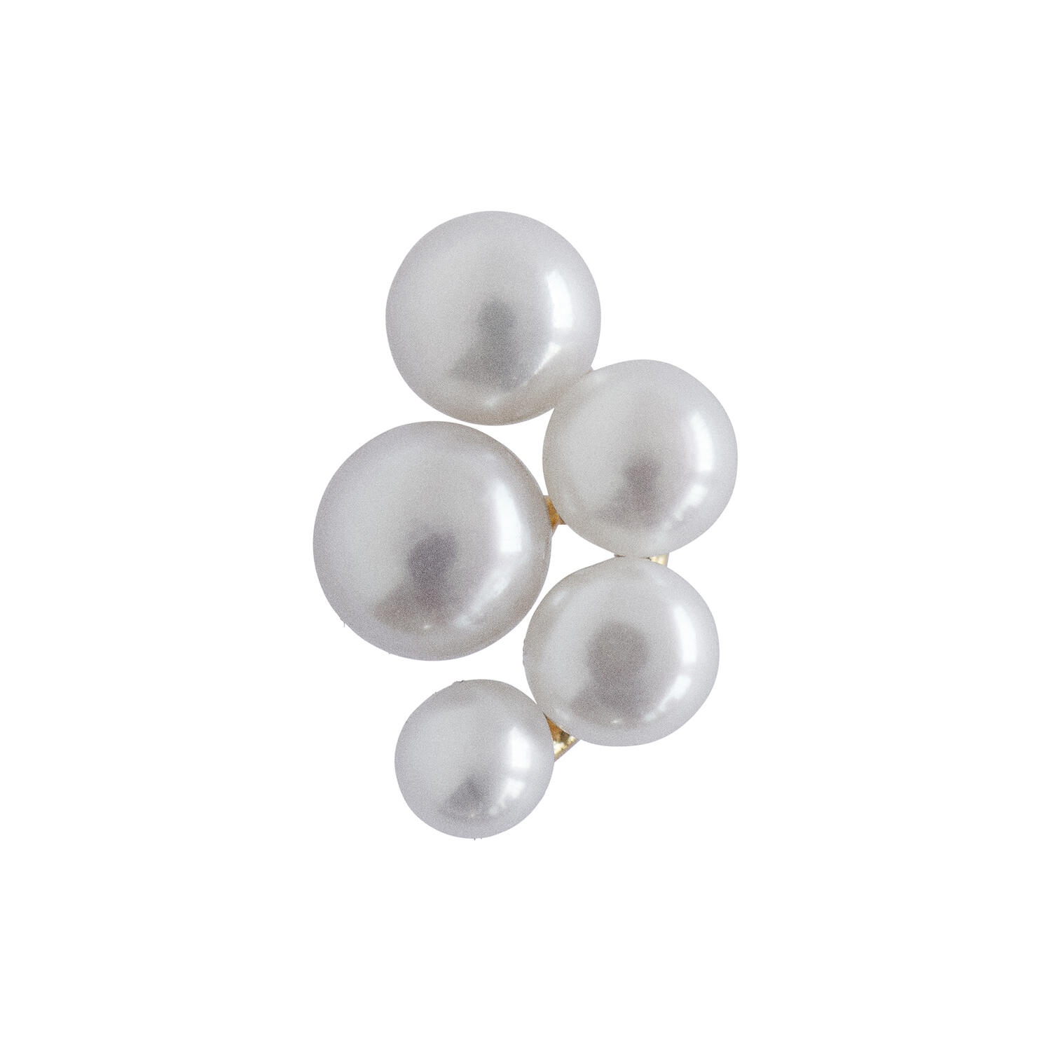 Bloom Pearl Berries Earring Single, gold
