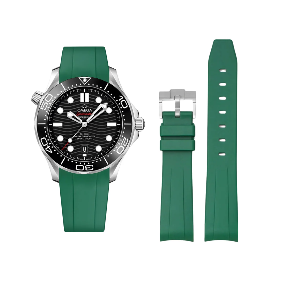 Omega – Seamaster –  Rubber Strap – Green