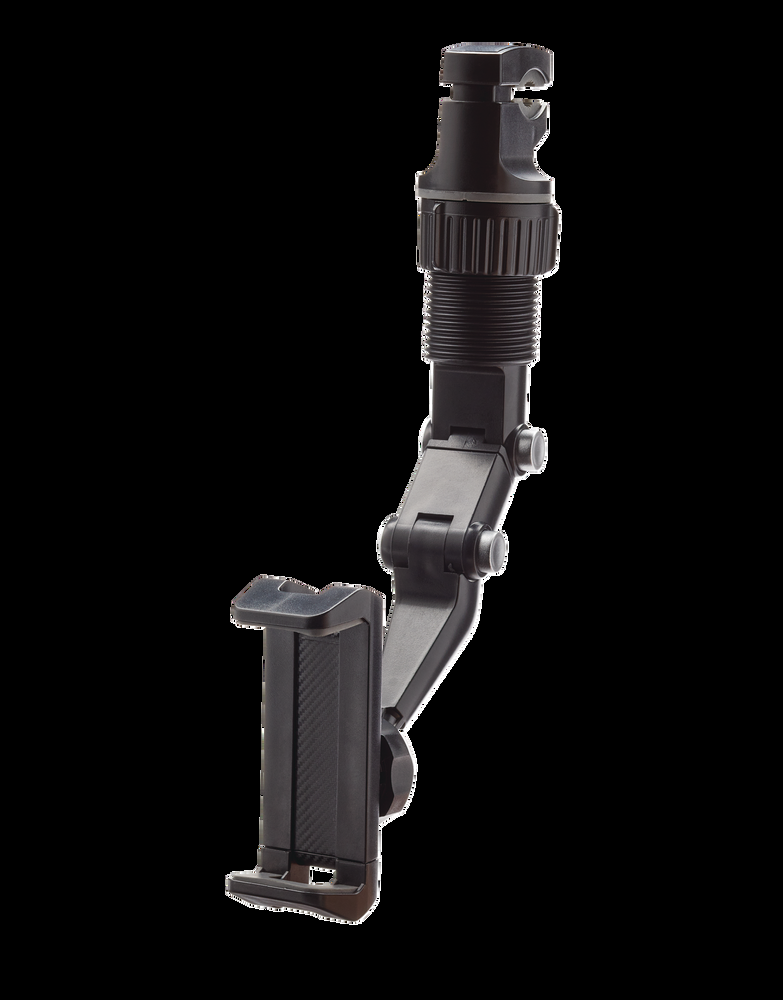Bluehive Multi-Device Phone Mount, 360-Degree Rotation, Padded Clip, Black