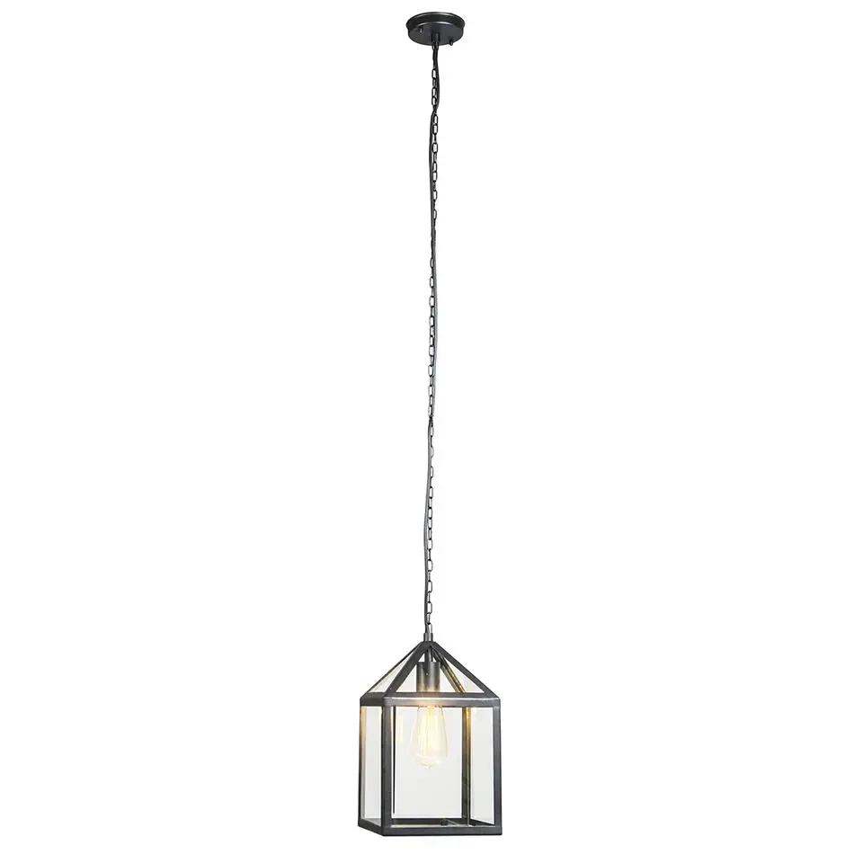 Qazqa hanglamp amsterdam zwart e27