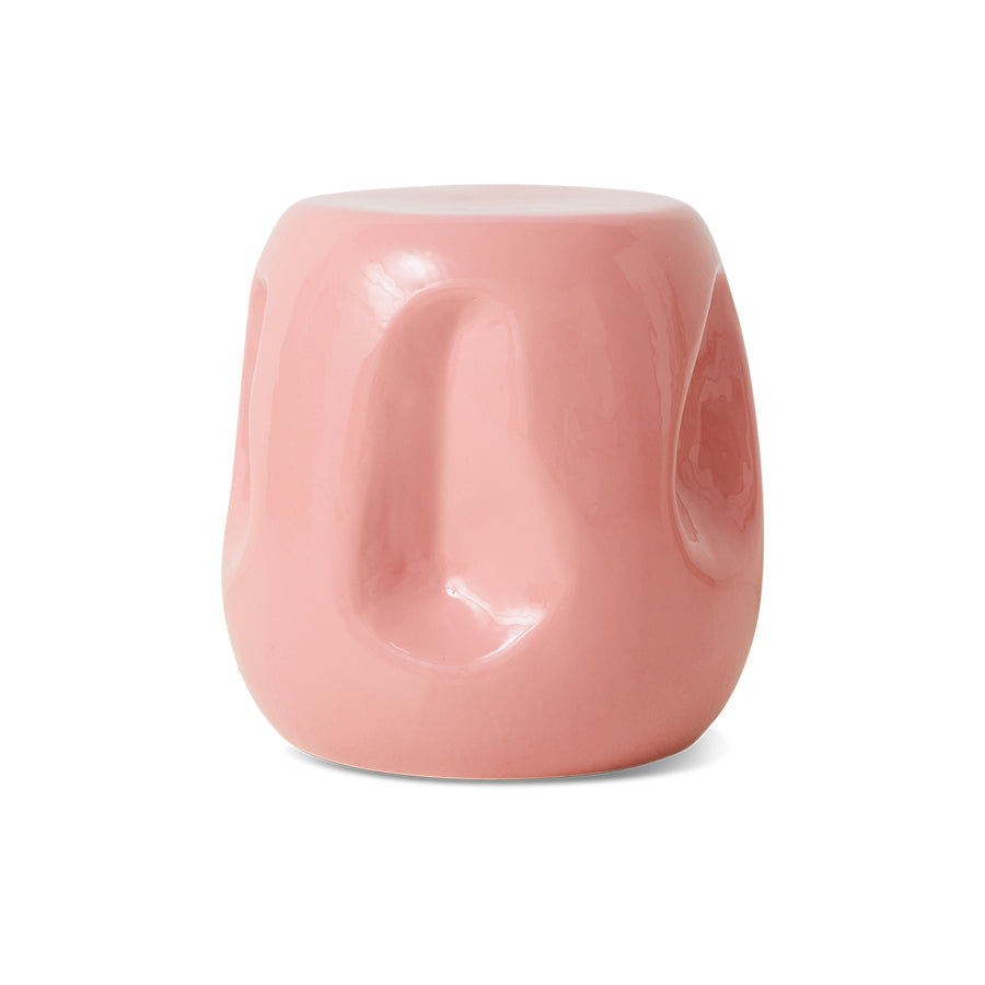 HKLIVING bijzettafel Current ceramics – coral