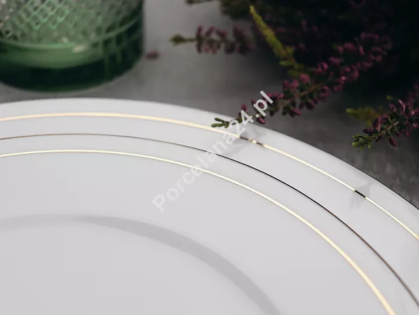 Komplet talerzy na 6 osób (18 el) Ćmielów - Pułaski 3606