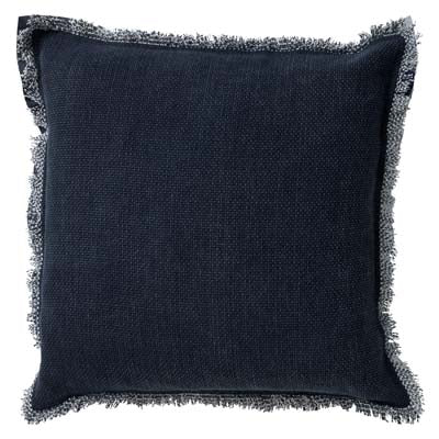 BURTO - Kussenhoes 45x45 cm - gewassen katoen - Insignia Blue - donkerblauw