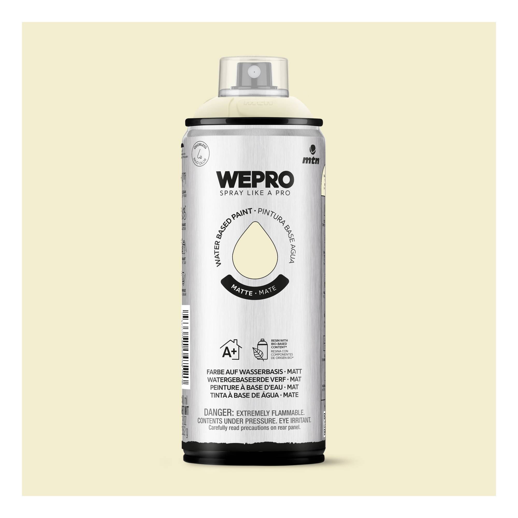 MTN WEPRO Montmartre White Matte Water-Based Spray Paint 400ml