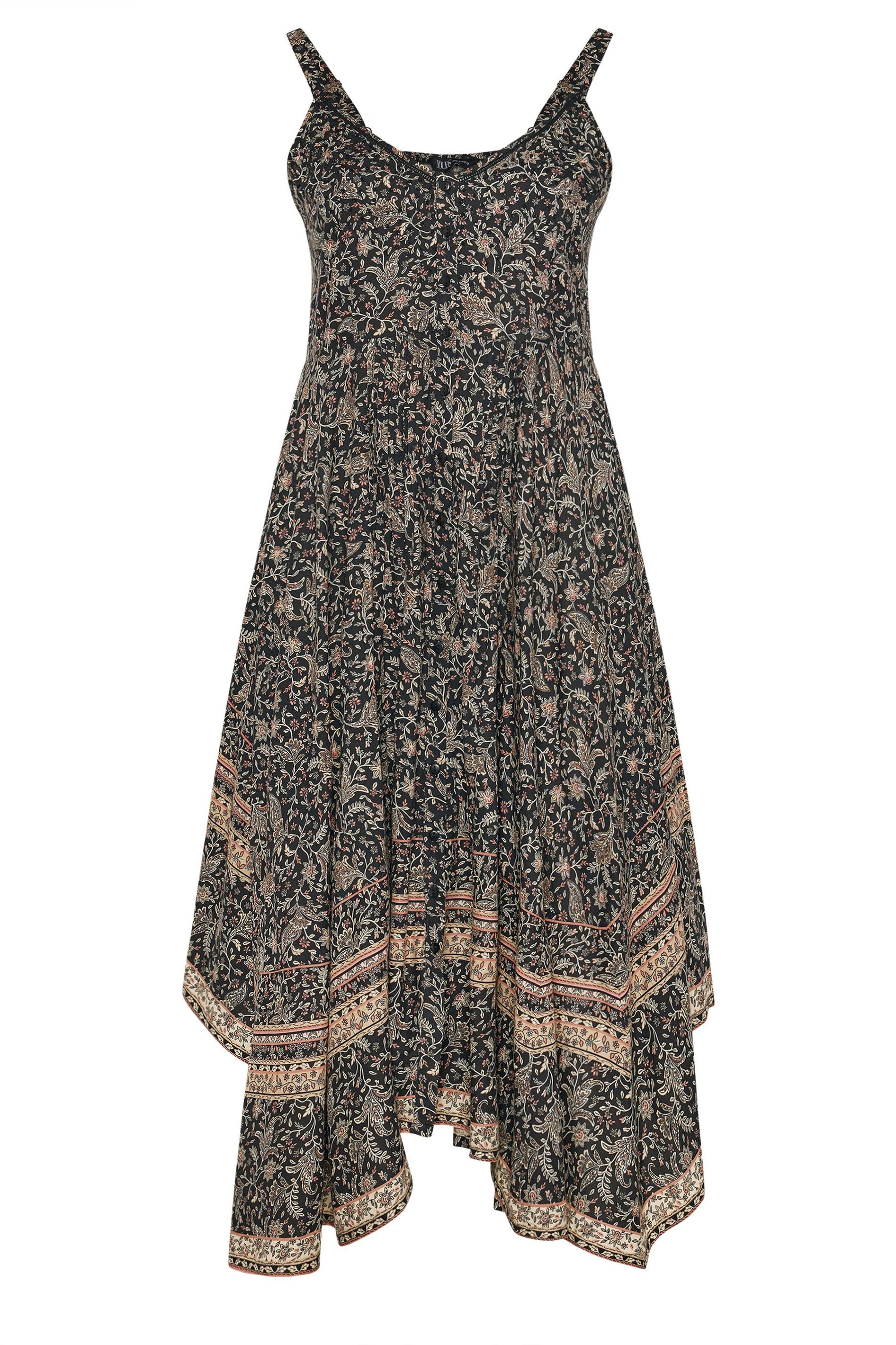 Yours Paisley Hanky Hem Dress