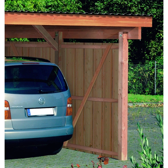 Carport-Rückwand »Erding, Stuttgart«, BxH: 130 x 190 cm, Holz