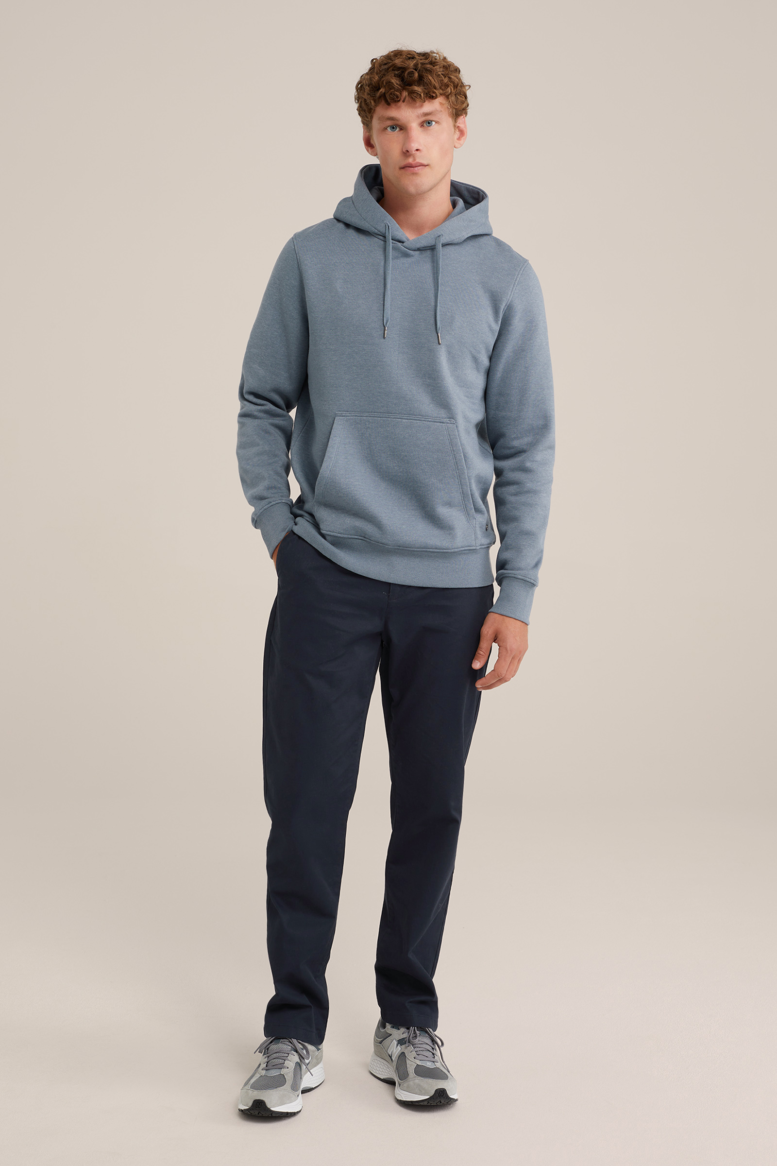 Heren regular fit chino met stretch