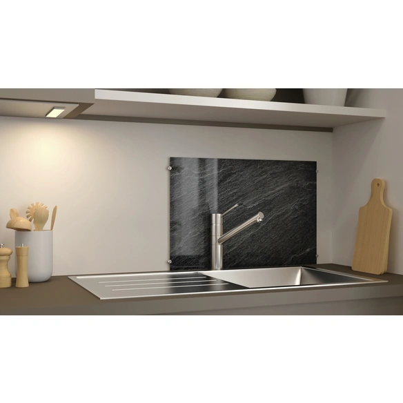 Glasboard »Schiefer«, grau, Glas